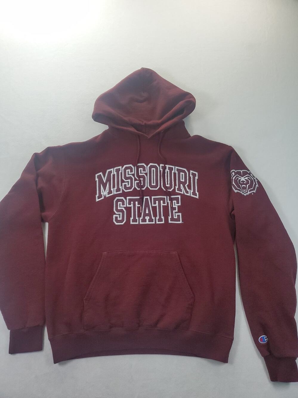 Champion Missouri State Bears Medium Maroon Hoodie Pullover Sweatshirt